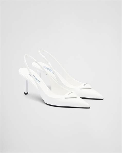 prada white slingback pumps|prada slingback shoes 2020.